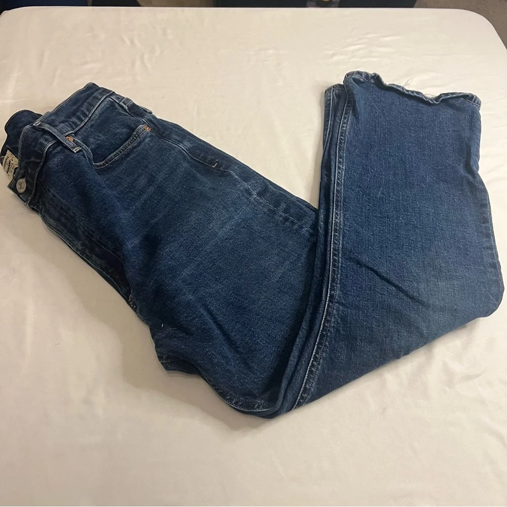 Citizens of Humanity Demy Cropped Flare Jeans Size‎ 31 Raw Hem Stretch Denim